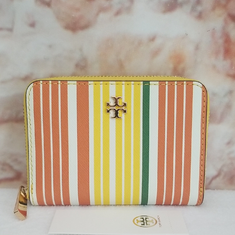 New Tory Burch Emerson Zip Coin Case